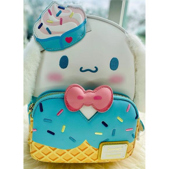 *NEW & RARE* Loungefly SDCC 2024 Sanrio Cinnamoroll Ice Cream Scented Backpack - Picture 2 of 10